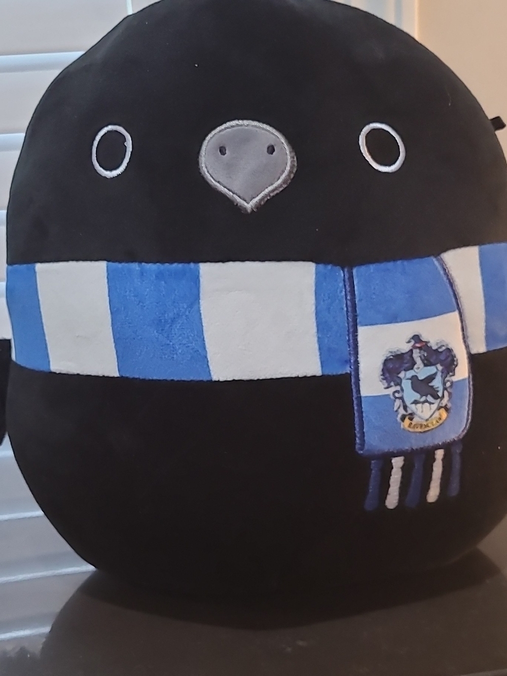 Squishmallows Harry Potter Ravenclaw Black Bird Plush with Scarf